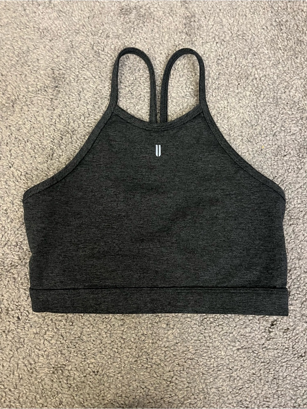 NOBULL Charcoal High-Neck Sports Bra
